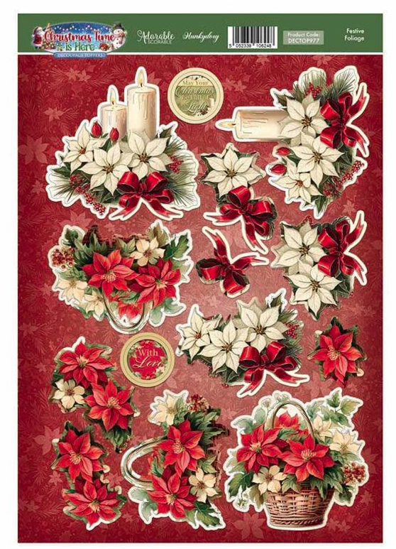 Festive Foliage Decoupage Topper Sheet